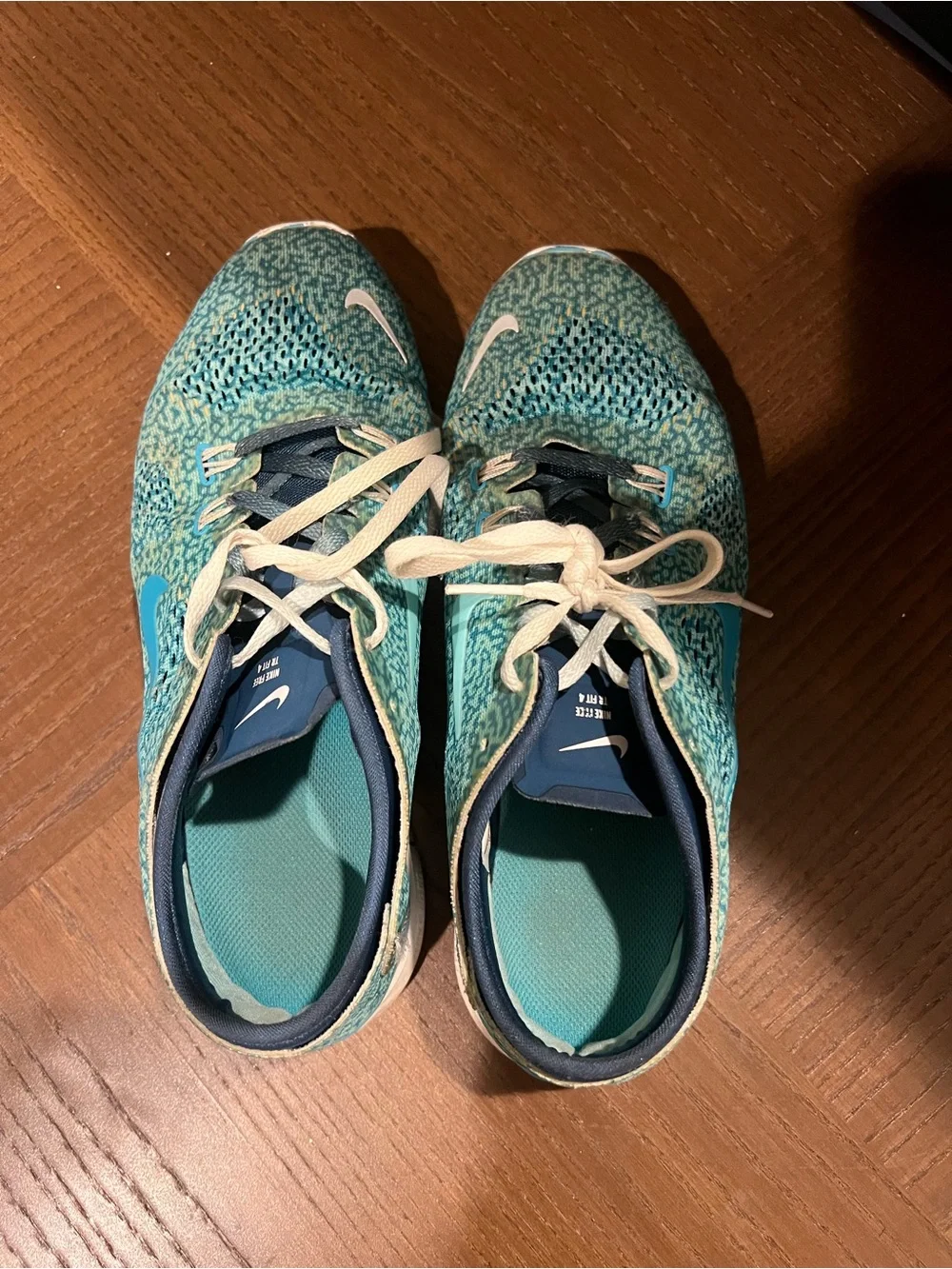 Nike Free 5.0 TR Fit 4 Blue Teal Training Shoes Women’s Size 9 - Picture 3 of 5
